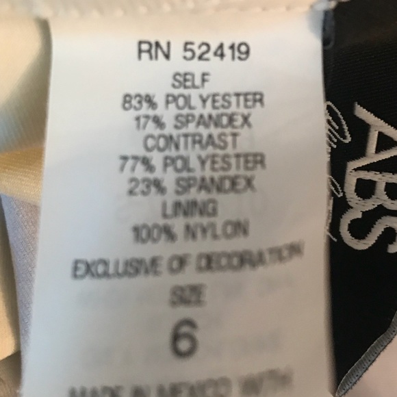 Tankini Top only ABS by Allen Schwartz Swimwear Multicoloured Size 6 - Picture 11 of 12